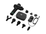 Hypervolt 2 de Hyperice con estuche, 5 cabezales, cargador y adaptadores de enchufe