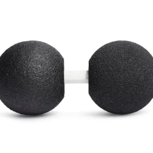 Pelota doble Blackroll Duoflex 12 con puente central flexible blanco