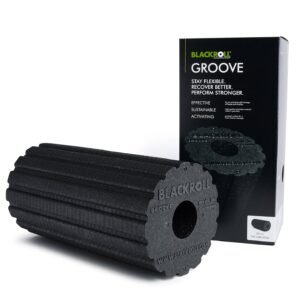Blackroll Groove Standard negro con su empaque original de venta