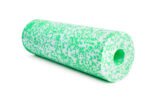 Foam roller Blackroll Med 45 verde y blanco, vista en ángulo sobre fondo blanco
