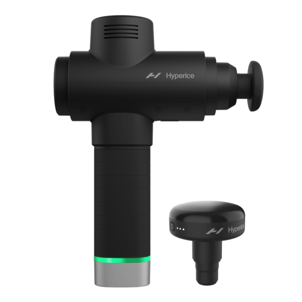 Hypervolt 2 Pro de Hyperice junto al Cabezal Térmico