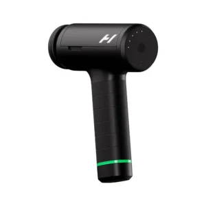 Hypervolt 3 Pro de Hyperice en negro, vista lateral con cabezal redondo y mango tipo pistola