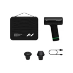 Hypervolt Go 3 con 2 cabezales intercambiables, cable de carga USB-C y estuche de transporte